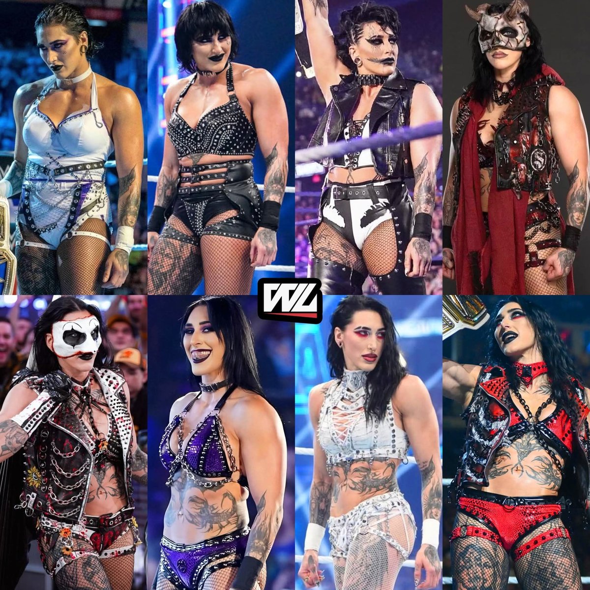 wrestlelamia's tweet photo. Which alternate attire of Rhea Ripley is your Favorite? 👀 https://t.co/zwGb8X25iU