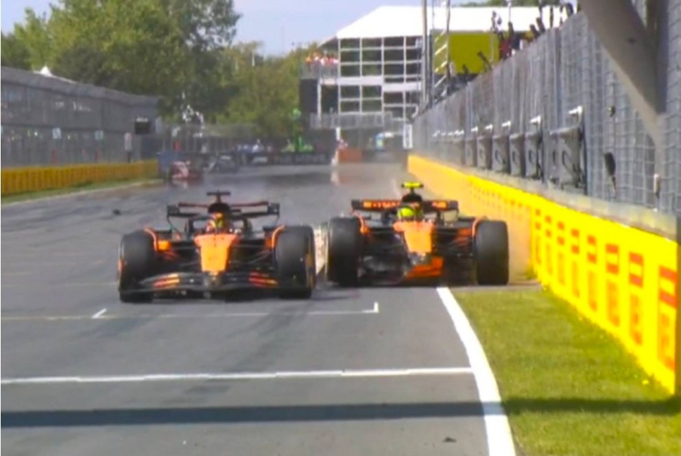 InsalubreParla's tweet photo. @McLarenF1 Stupid Norris. He don't remember the CRASHES with Piastri. When a race driver criticizes a colleague, it says more about him than about the colleague. https://t.co/KHl7Pgxgsl