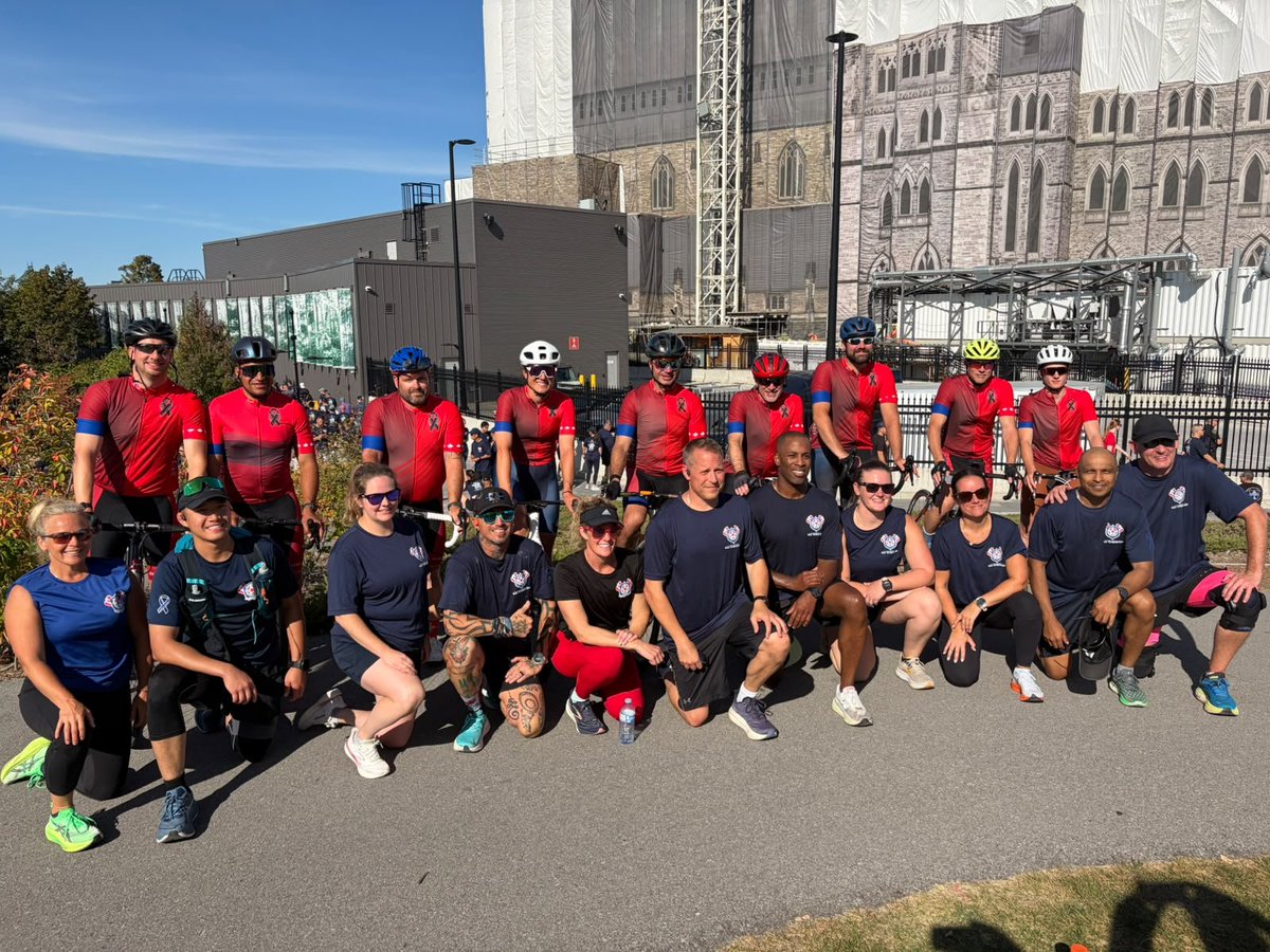 Chief_MCrowell's tweet photo. A powerful gathering in Ottawa today. Proud to support @WRPSToday members and all participants of the @CPPOM #RideToRemember &amp; #RunToRemember. 

#HeroesInLife https://t.co/9OA3UlvZ3p
