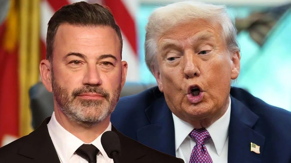 sarrah_bellus's tweet photo. this is amazing: Trump is seething this morning after Jimmy Kimmel completely humiliated him for his fake tough on China act. everyone now knows that Trump is a coward who bends the knee to Xi Jinping. if you love seeing Kimmel humiliate Trump give us a follow. you're our kind of people.

Do you stand with Jimmy Kimmel against Trump?