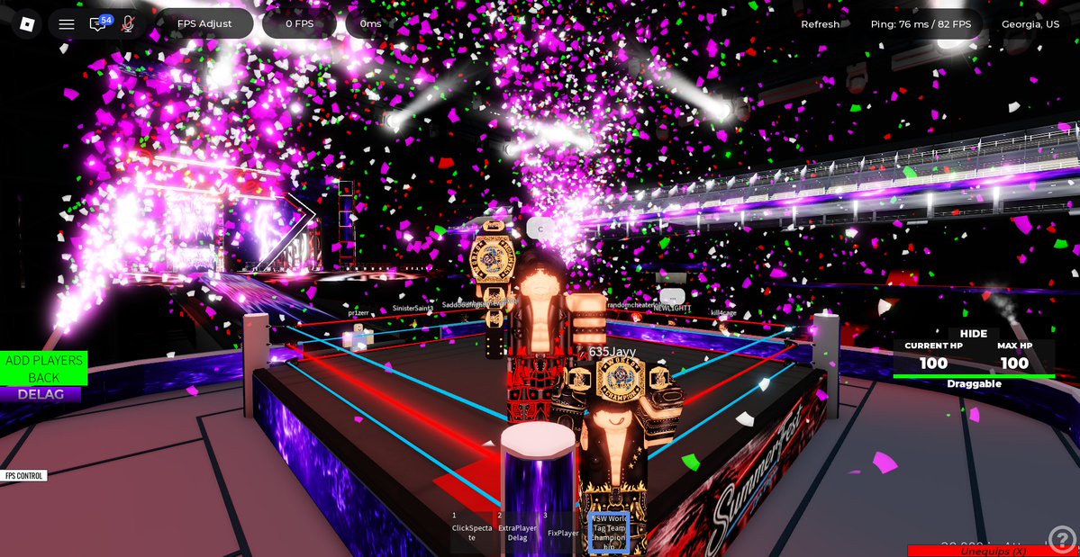 KonDevouronRW's tweet photo. DEVOURON will forever live on in the history books as your FINAL @WSWOnRoblox Tag Team Champions. 🏆

Mentor &amp; Student. 📸 [@JayDevouronRW]

#ThePulse #GOAT #DEVOURON2026 https://t.co/2CG9ecwke1