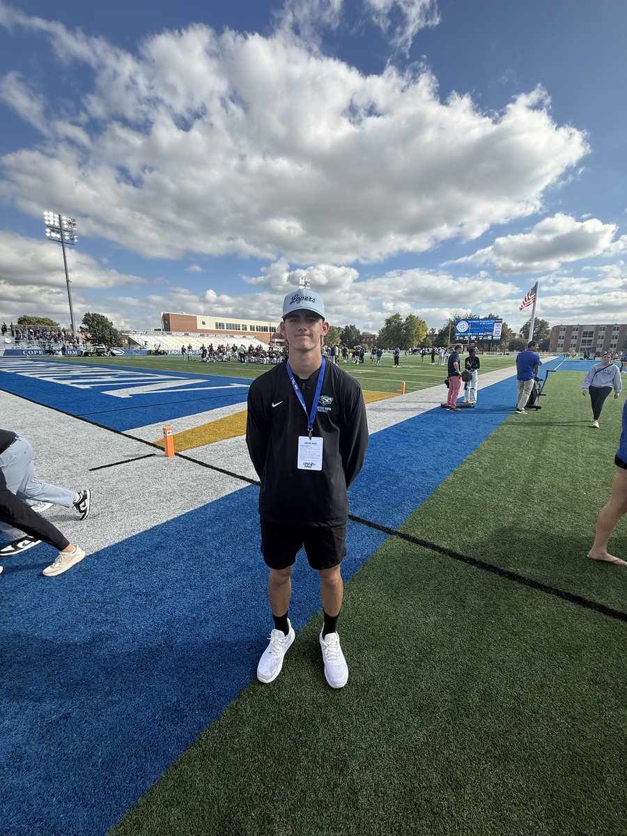 Quade_Carraher's tweet photo. Thank you @UNK_Football @brockmarler_ and @BoehleTristen for the game day invite! https://t.co/Pzmh3Mwkym