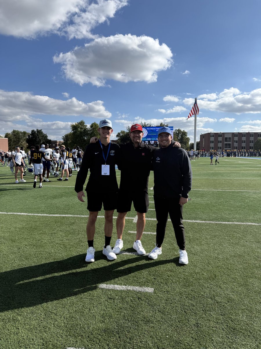 Quade_Carraher's tweet photo. Thank you @UNK_Football @brockmarler_ and @BoehleTristen for the game day invite! https://t.co/Pzmh3Mwkym
