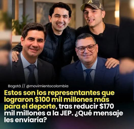 Mariano_OspinaP's tweet photo. Excelente! Le quitaron 100.000 millones al adefesio de la JEP para trasladarlos al Deporte. https://t.co/Ftz4IJqH2A