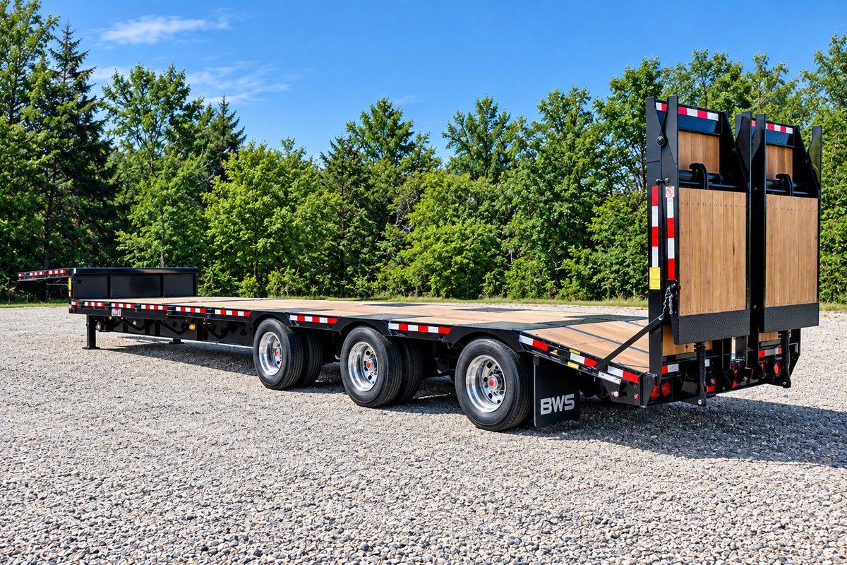 TransitTrailer's tweet photo. 🚨 Attention Construction & Towing Professionals 🚨
BWS Equipment Trailers — Rugged. Reliable. Built to Work.  Engineered for serious performance, BWS trailers feature air-operated bi-fold paver-style ramps for effortless loading —
 no heavy lifting, no hydraulics, no hassle.
🚛Why Choose BWS Trailers?
✅ Ultra-low 8° loading angle — ideal for pavers, buses, and heavy equipment
✅ Lower operating costs compared to traditional trailers
✅ Save time and money on every job
✅ Air operated wood filled ramps to top deck
Get the tough, dependable trailer your business demands.
📞 1-877-995-5999
📧 hello@transittrailer.com
🌐 https://t.co/3gFa8dAooc