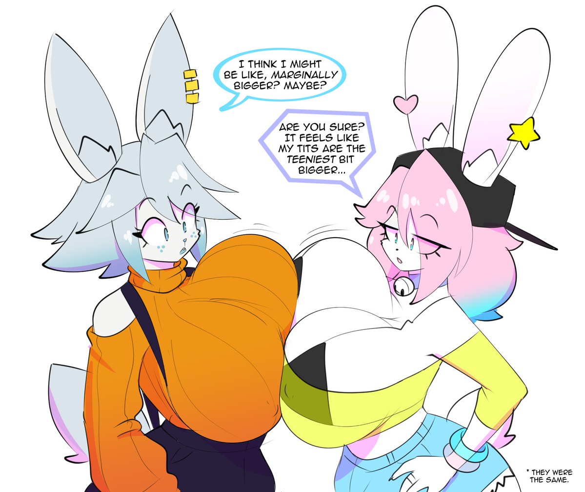 BlueBunBoi's tweet photo. APPARENTLY TODAY IS BUNNY DAY!?!?!?!?

Show some appreciation for your local big titty bunnies out there, they got it rough carrying around that huge rack! 🍈🐰🍈

art by @boosterpang / @Moimoikha / @Mehll0w / @theycallhimcake (ft. his bun PB) https://t.co/fJOJQNtXqZ