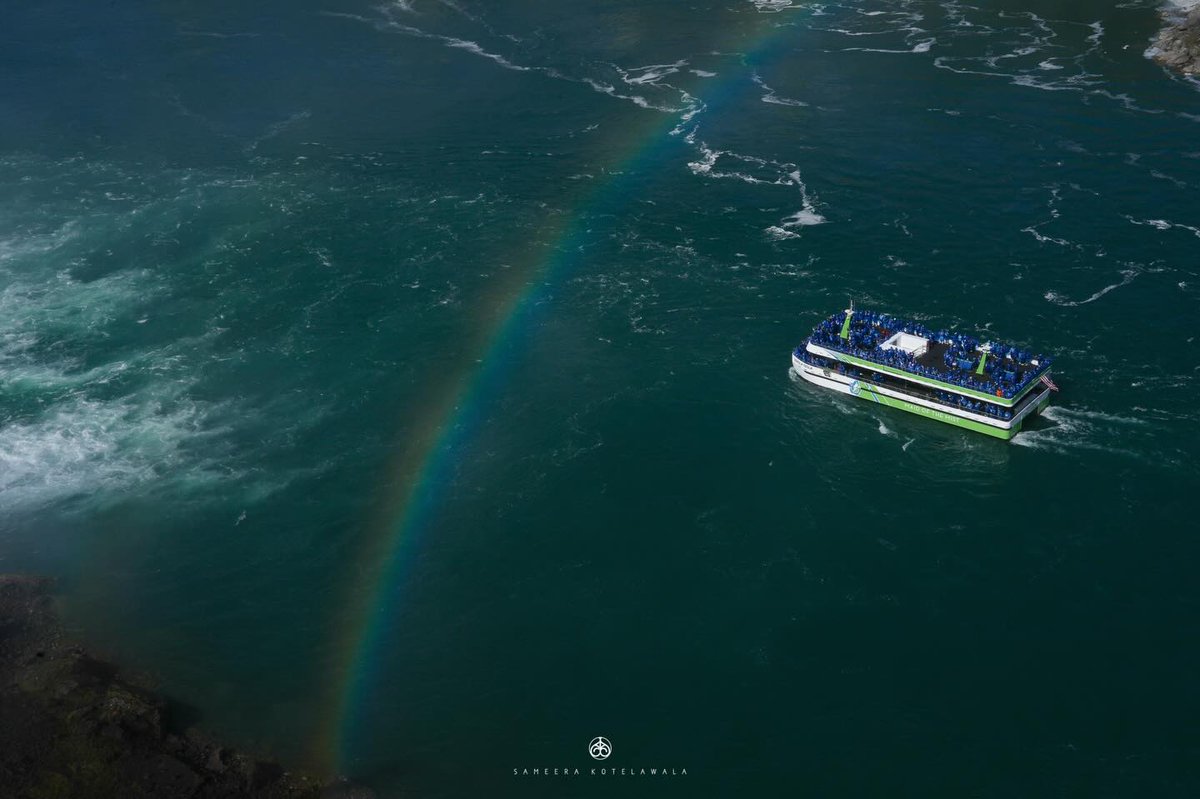 TenishaLongacre's tweet photo. Chasing Rainbows” — Maid of the Mist at Niagara Falls, where rainbows meet roaring waters and every moment feels like an adventure. https://t.co/Havv7LTC9T