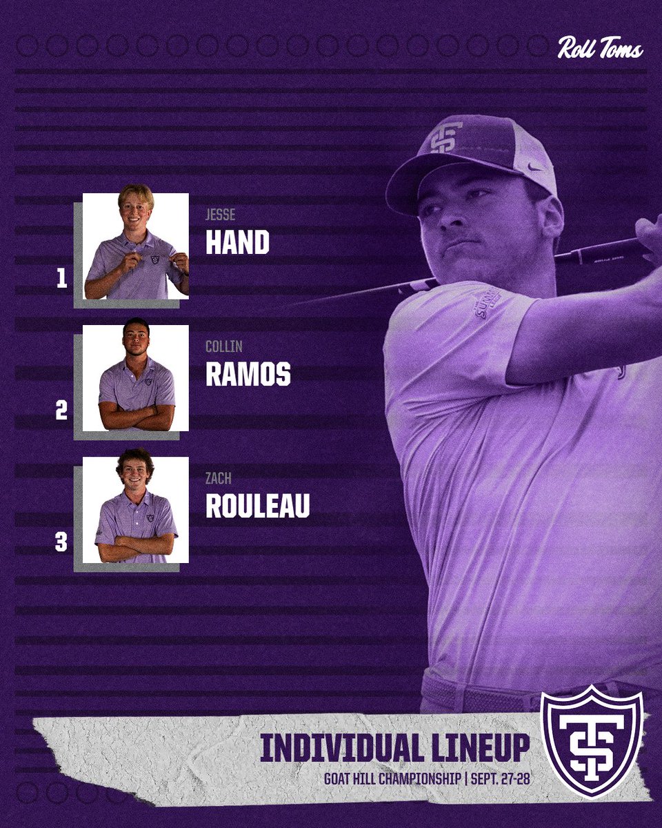 TommieMGolf's tweet photo. Crossing the border🧀

🏆 Badger Invitational 
📅 Sept. 27-29 
⛳️ U. of Wisconsin Golf Course
📍 Madison, Wis. 
📊 https://t.co/Sn2XNq1UdF 

🏆 Goat Hill Championship
📅 Sept. 27-28
⛳️ Pleasant View GCS
📊 https://t.co/51o1eYGlB1 

#RollToms https://t.co/YcELjsa2ca