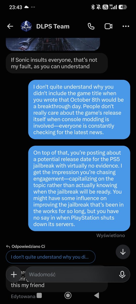 xzncj12's tweet photo. @DLPSTeam 

So, as you can see, don't believe a single date regarding the jailbreak release when it comes to this developer: https://t.co/aotVTvIBu8