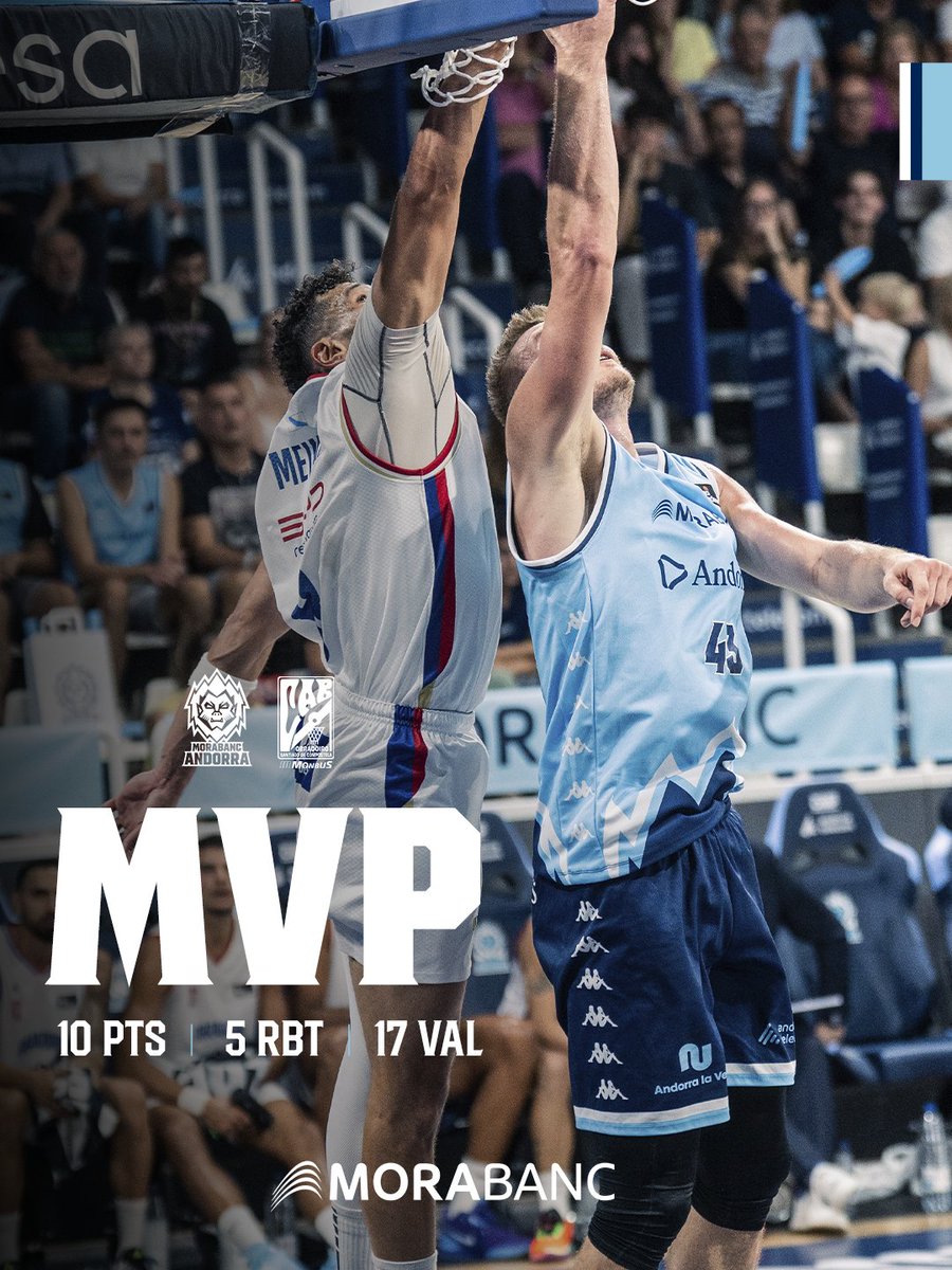 morabancandorra's tweet photo. 📊 𝐋𝐞𝐬 𝐝𝐚𝐝𝐞𝐬 𝐝𝐞𝐥 𝐩𝐚𝐫𝐭𝐢𝐭

⭐ Leon Radošević, MVP MoraBanc d’avui
📈 Estadístiques ofertes per Ofi3
🔜 Dissabte vinent, Badalona
⠀
#MaiPor https://t.co/7yiqL5dapb