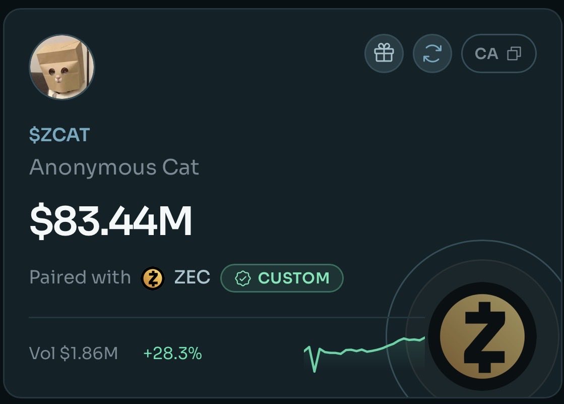 bmerke1's tweet photo. One is a cat coin

One wears a mask

One is truly anon. 

All paired to $ZEC

Repricing on the latter soon.

$       /ZEC https://t.co/0PYPL5AdTu