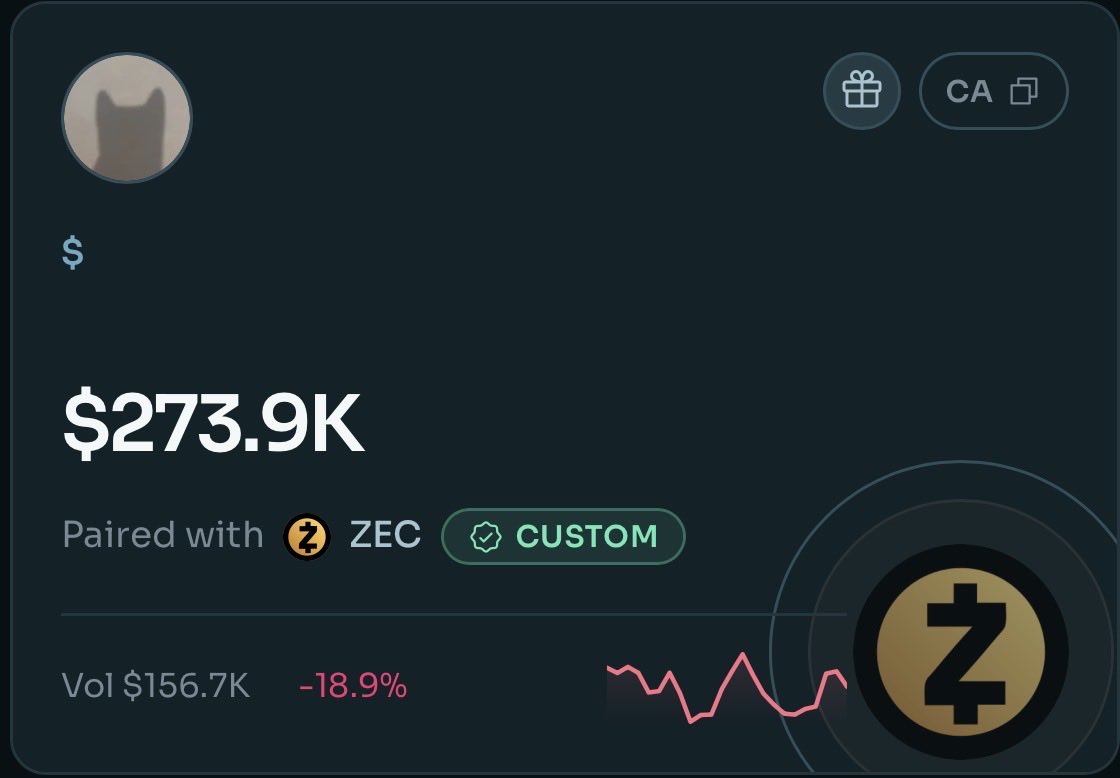 bmerke1's tweet photo. One is a cat coin

One wears a mask

One is truly anon. 

All paired to $ZEC

Repricing on the latter soon.

$       /ZEC https://t.co/0PYPL5AdTu
