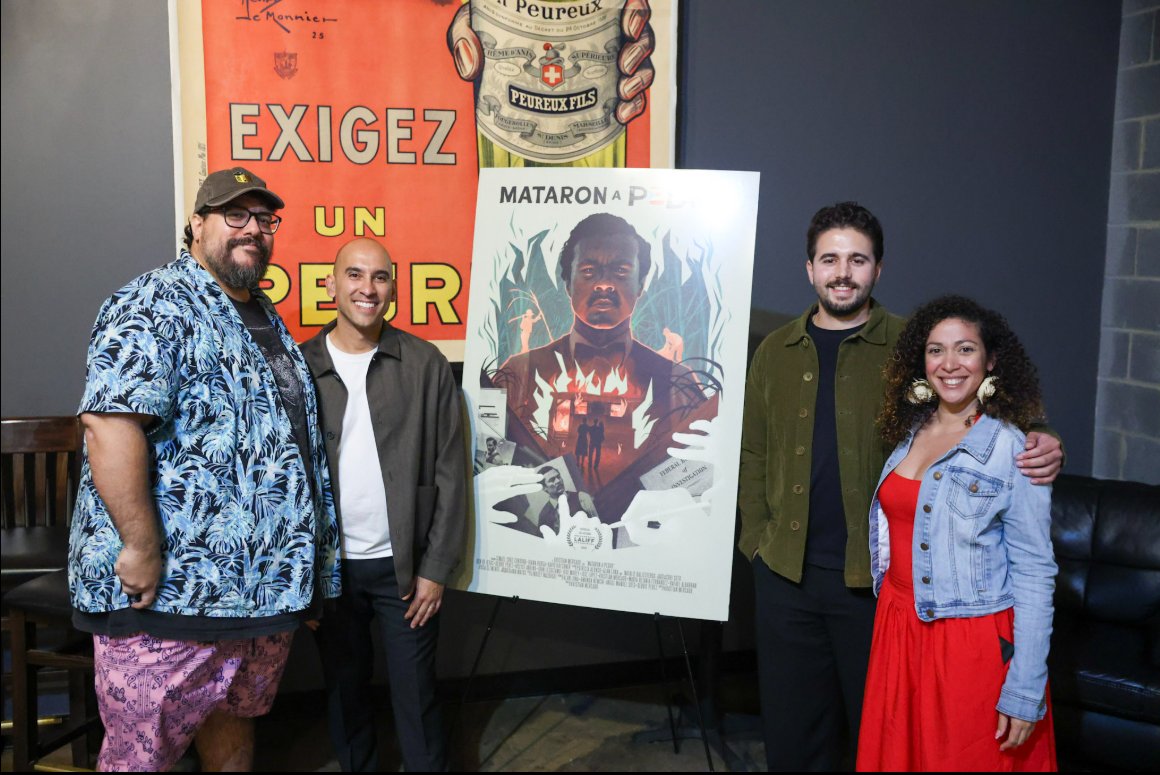BUDPR's tweet photo. An incredible night last Thursday screening Mataron a Pedro in Washington, DC, with director Kristian Mercado (@Kris_Merc) and producer Debbie Pérez @BorikenPodcast.

Thanks to our very own @MrChrisSoto for emceeing and @lorddeanington for moderating the panel! https://t.co/BWtwD21H3d