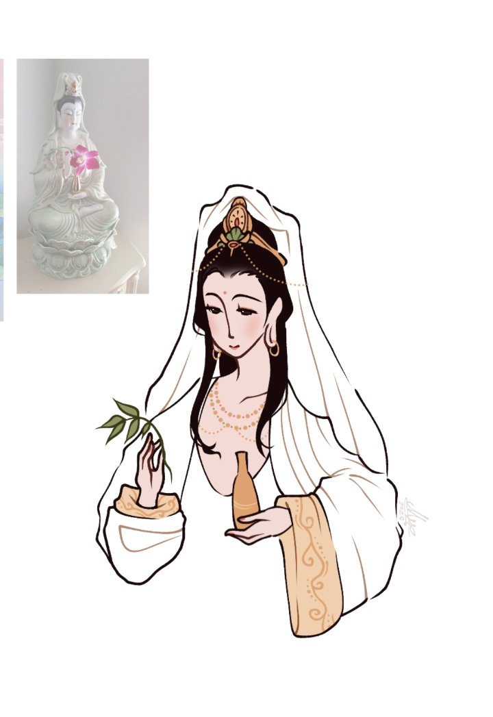 NotOrangee1's tweet photo. Guanyin https://t.co/zMBGSNka4F