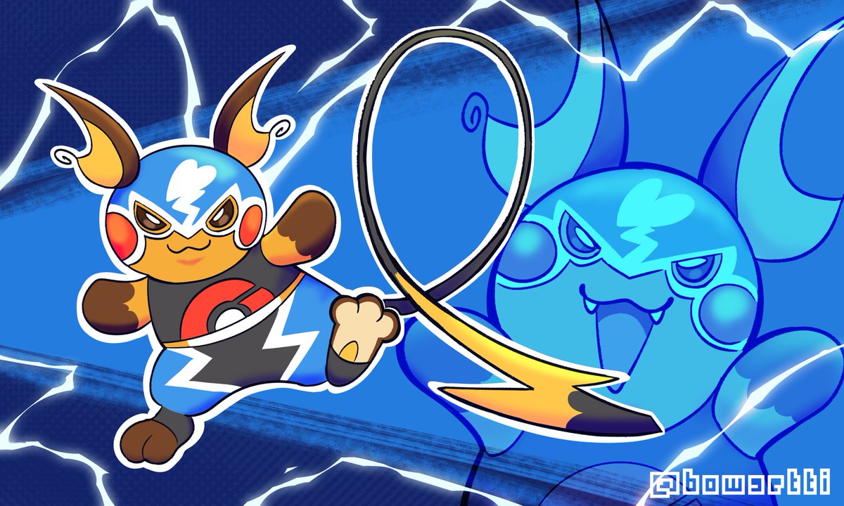 bowsetti_'s tweet photo. Raichu Libre #Pokemonart ✨ㅤ https://t.co/DXbJ6sjAV6