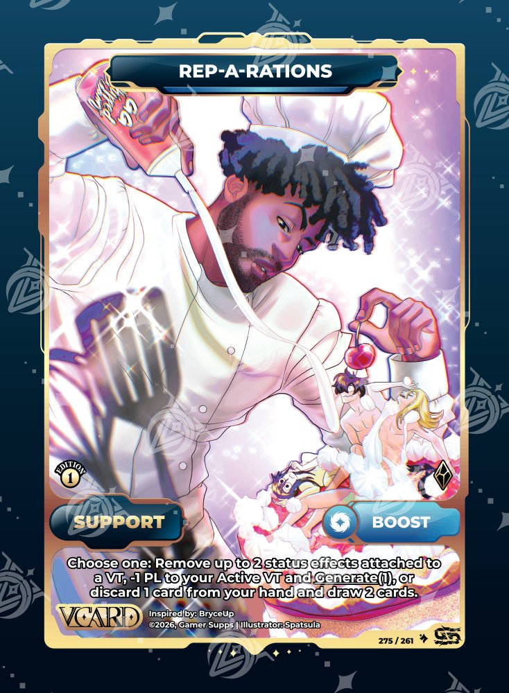 _spatsula's tweet photo. New set means new @BryceUp  VCards 
Love our support cards✨ https://t.co/7wL9MDmBh8