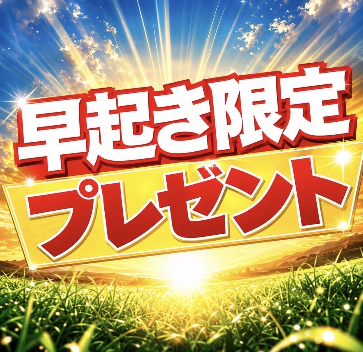 nanako_ana_uma's tweet photo. ✨🎁早起き限定プレゼント🎁✨
￣￣￣￣￣￣￣￣￣￣￣￣￣￣￣￣
🔥対象【阪神5R、中山7R、中山9R】

❶ @nanako_ana_umaをフォロー
❷ ❤️＆♻️＆通知オン🔛の３点

⇧条件達成で《最終予想》を抽選DM💝
============================

今回だけは先に言っておくけど
ここは＂回収率500%以上＂も見込める
高期待値な《勝負レース》です💰✨

そして、確信に近い答えが

私には、
はっきりと鮮明に見えてますッ！！！

⏰07時20分で締め切るね。
