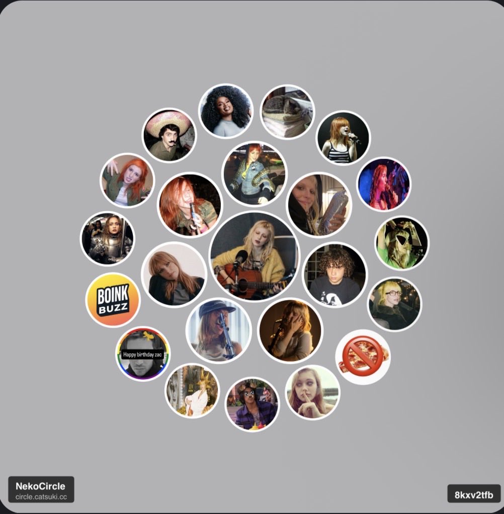 toldyasia's tweet photo. My Twitter circle😁  (i have no idea who boink buzz is 😭) https://t.co/E0CEnDOX4h
