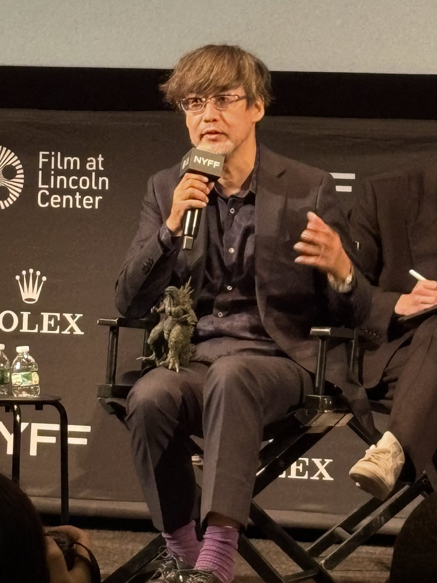 BlkGodzillaTalk's tweet photo. Exciting! @aaronsps4 attended #GodzillaMinusZero’s press screening at @TheNYFF, then stayed for a Q&amp;A with director Takashi Yamazaki and stars Ryûnosuke Kamiki &amp; Minami Hamabe, moderated by Justin Chang. Film thoughts coming soon— (He calls it exhilarating.) Get ready! https://t.co/K3WLcyGNIy