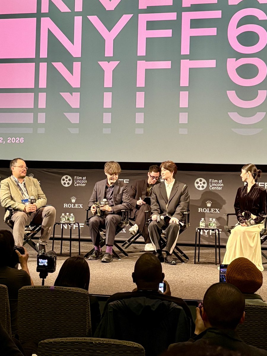 BlkGodzillaTalk's tweet photo. Exciting! @aaronsps4 attended #GodzillaMinusZero’s press screening at @TheNYFF, then stayed for a Q&amp;A with director Takashi Yamazaki and stars Ryûnosuke Kamiki &amp; Minami Hamabe, moderated by Justin Chang. Film thoughts coming soon— (He calls it exhilarating.) Get ready! https://t.co/K3WLcyGNIy