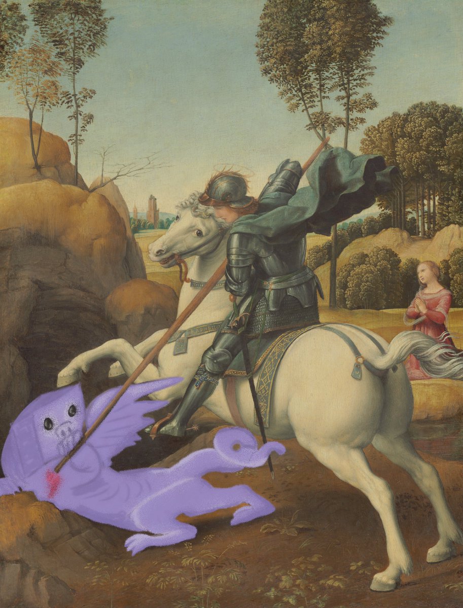 Hoarse_Corps3's tweet photo. @discord St George and the Wumpus https://t.co/t4oy0vJHjN