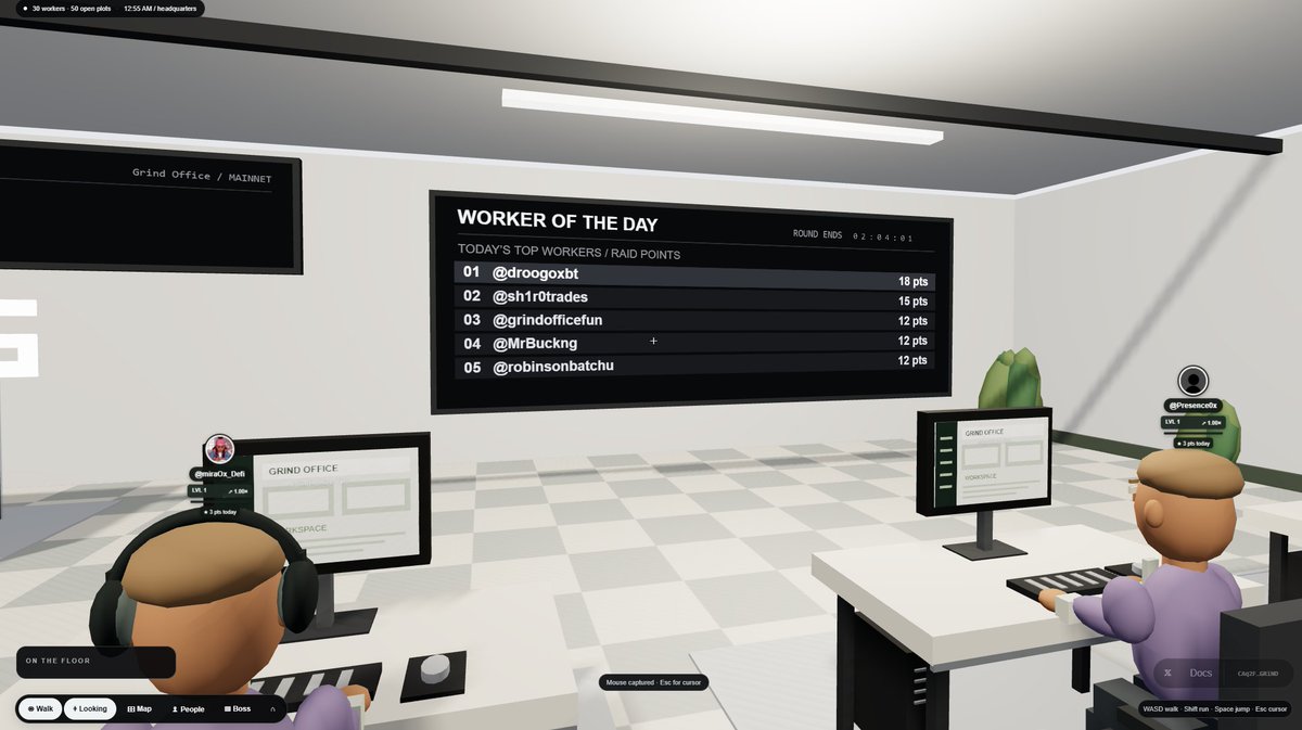 grindofficefun's tweet photo. Will you be the next worker of the day?

$GRIND and find out https://t.co/h79xFMFMWA