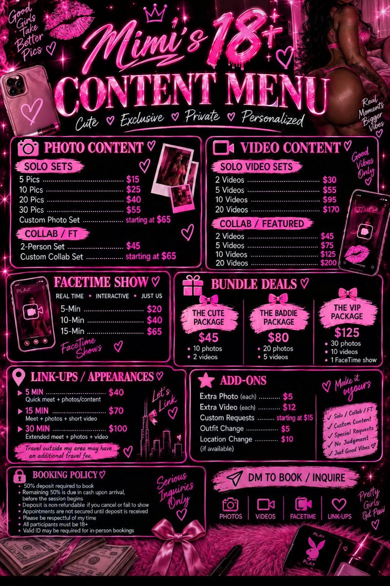 XclusivemimiX's tweet photo. Custom menu #menu #nsfwtwtًً https://t.co/hQJocaPtWQ
