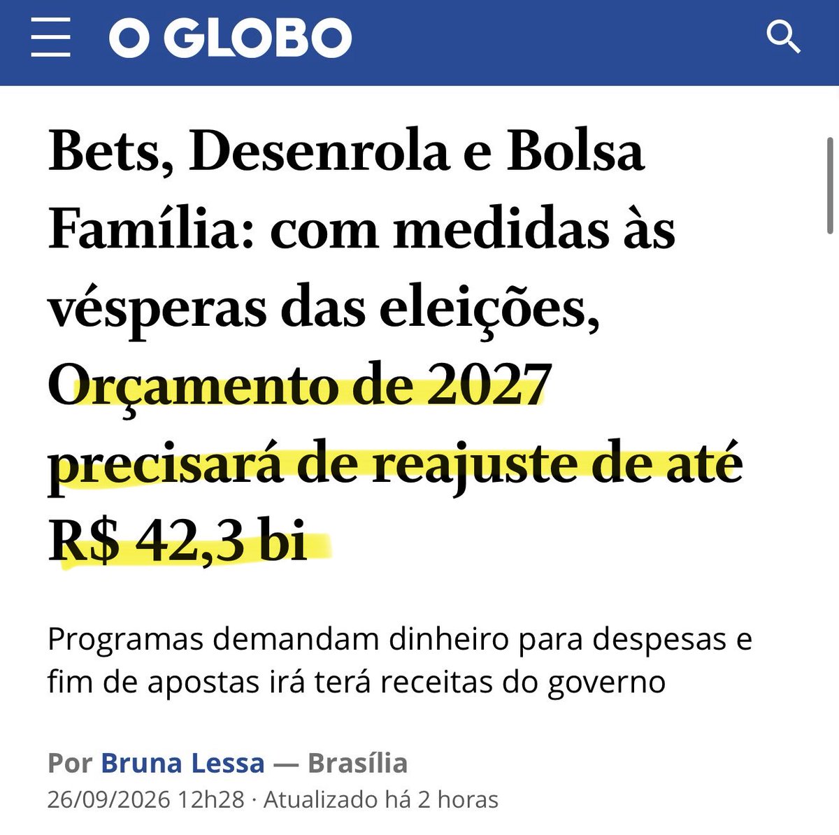 Tali_Mito22's tweet photo. Olha a conta do populismo do Painho‼️ https://t.co/QdyQxSZe38