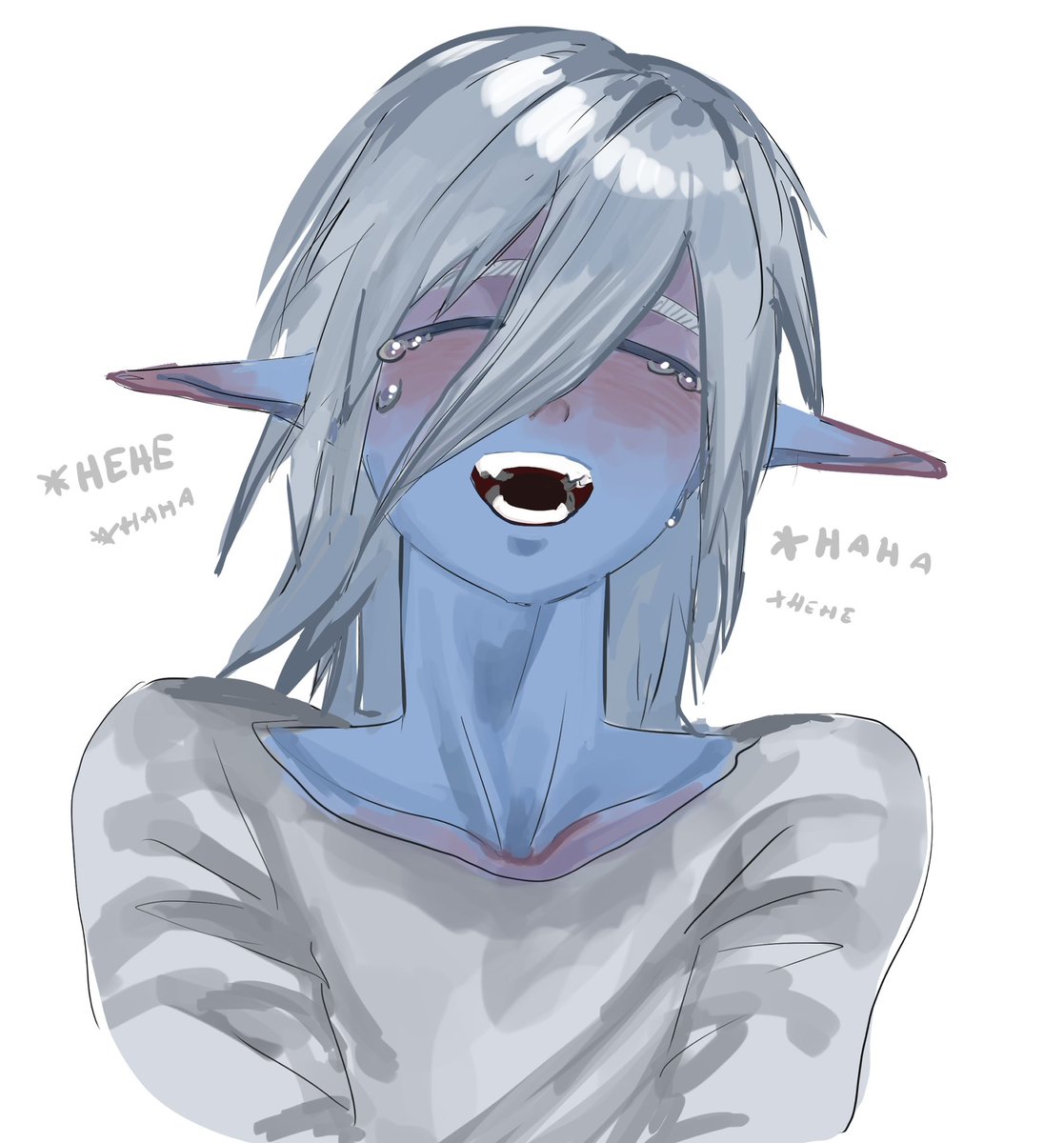 STAZRZII's tweet photo. #thebluehuman Im addicted to drawing this dude, hes so fun to draw wtf https://t.co/qdahaMRUH9