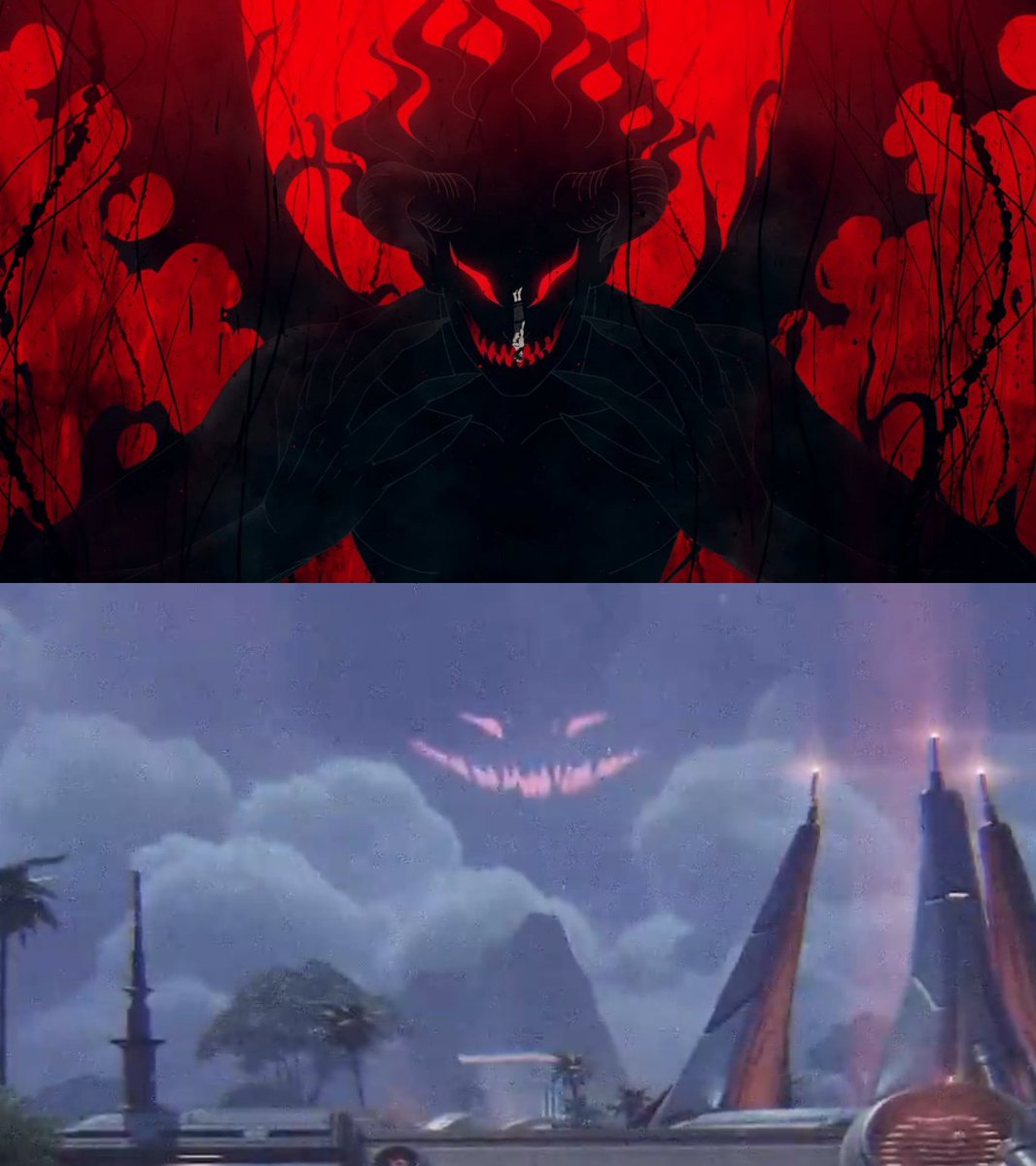 xSnxwyy's tweet photo. 🚨 BLACK CLOVER IS TAKING OVER THE SKIES OF FORTNITE! 

DID YOU EVER IMAGINE THIS?! 😭🔥 https://t.co/kbDSByBTKF