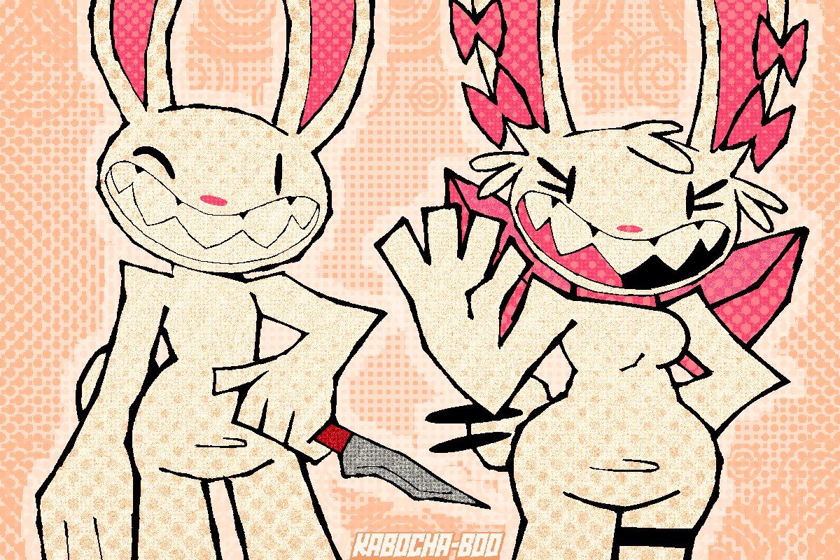 KABOCHA_BOO's tweet photo. Two Wabbits for Rabbit day! 🤍🩷🤍 Max &amp; Maxine differences~ (⁠≧⁠▽⁠≦⁠) https://t.co/Ew5ZAhbjLU