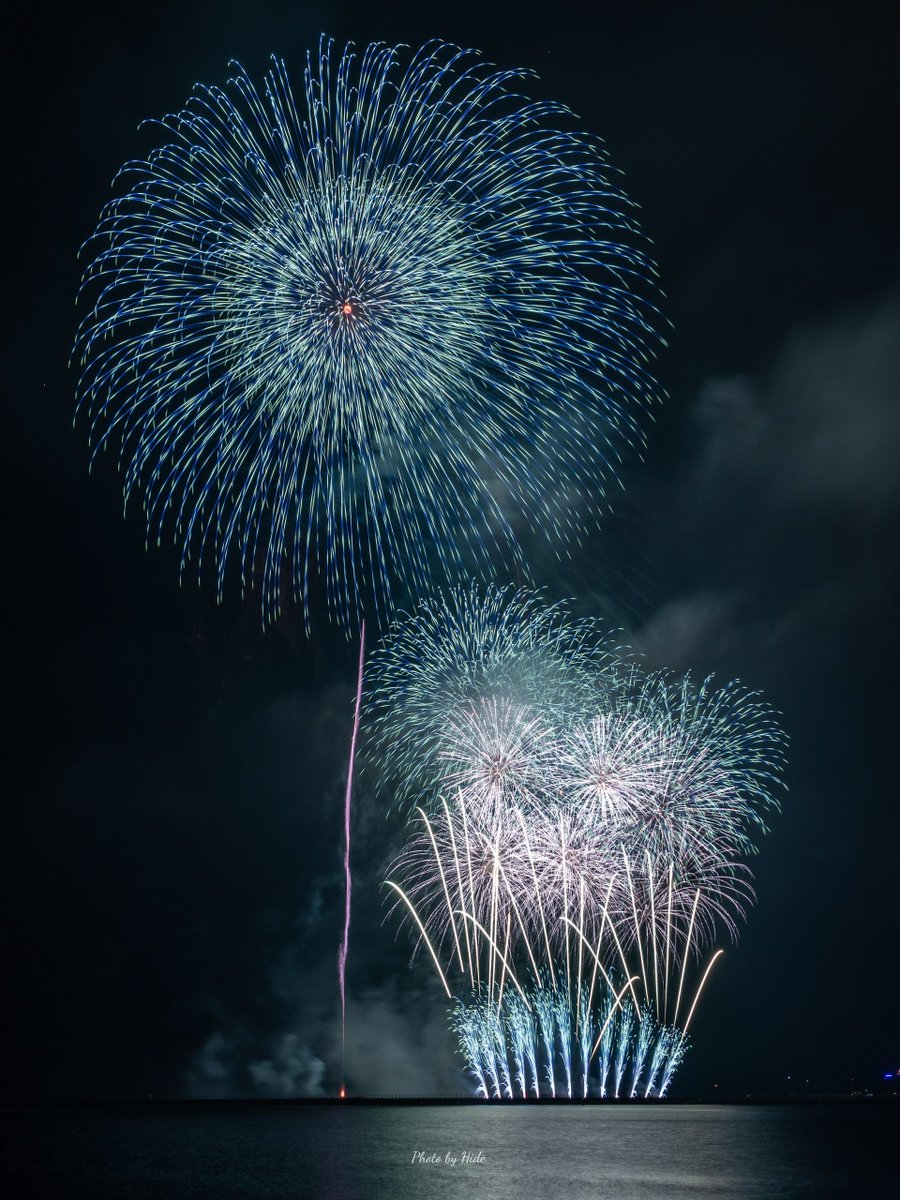 HidePhoto_2021's tweet photo. 大洗海上花火大会2026🎆

野村花火工業 様の美しい花火を堪能できました😻

来年は会場で視界全体に広がる花火を観たいですね🐈️✨️ https://t.co/c0lHIaLLAt