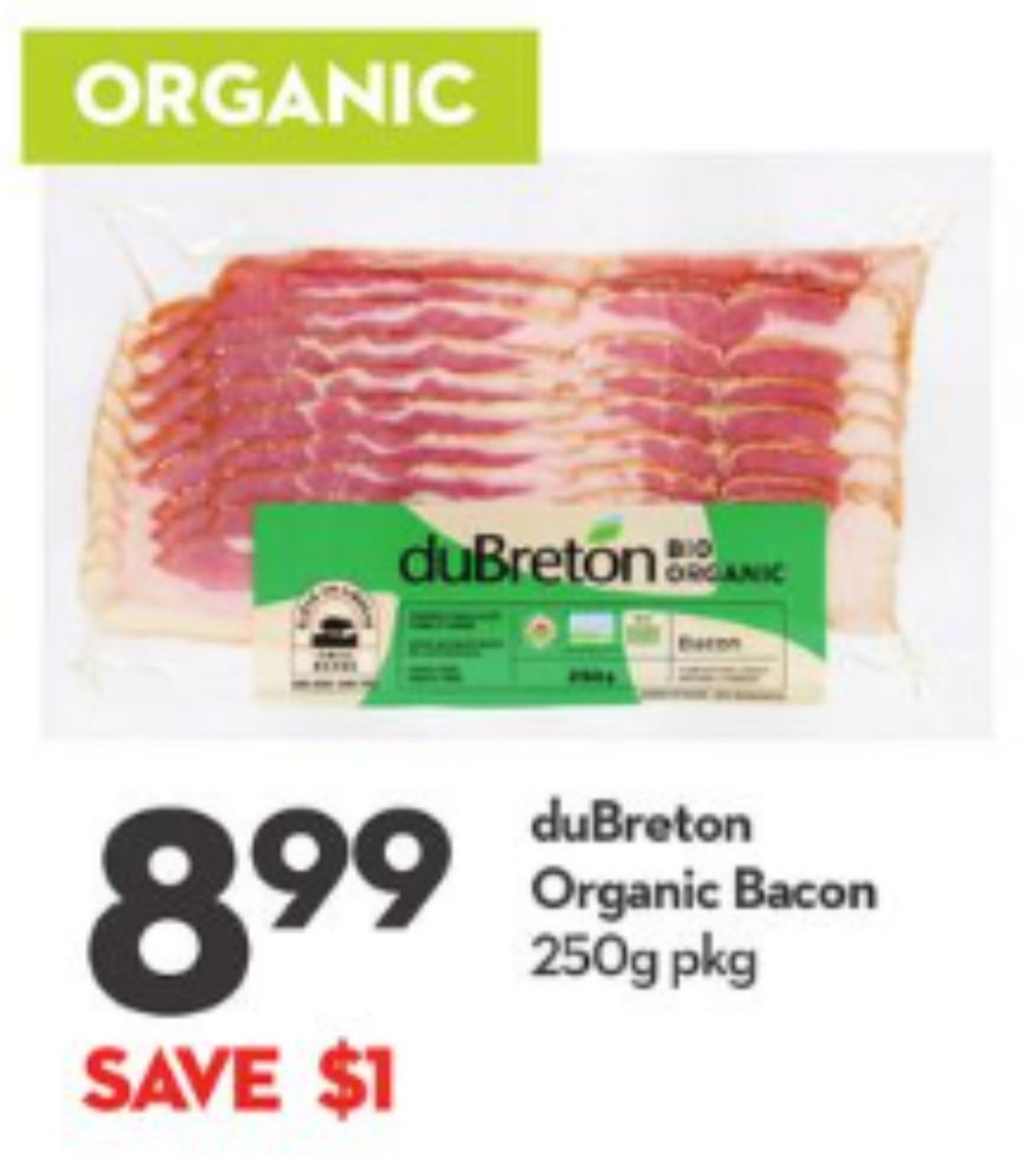 ElenaMikhailova's tweet photo. My favorite @duBreton organic bacon "roses" 🌹- on special at @LongosMarkets this week. The taste is #orgasmic! I had 3 🌹for lunch yesterday with Georgian🇬🇪  #tkemali sauce. 😋 
I visited 2 @LongosMarkets today and got none. https://t.co/VGHJnzlefh