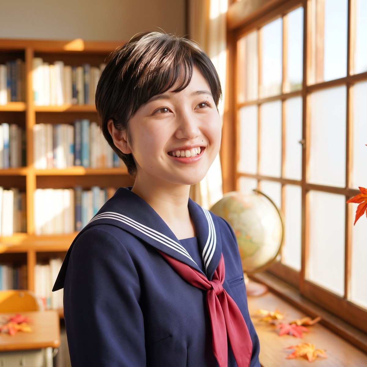 Poyom_f's tweet photo. 今回は「世界で一番セーラー服の似合う女子高生」歩詠がいろいろな髪型を試してみたよ。どれが最も似合っているか教えて!
❶ポニーテール(平常運転)
❷ボーイッシュショート(失恋後?)
❸軽くkiss curl(中途半端?)
❹ツインテールのkiss curl(50's)
できれば、理由も教えほしいぞよ。ﾍﾍ https://t.co/Ic8GG46ime
