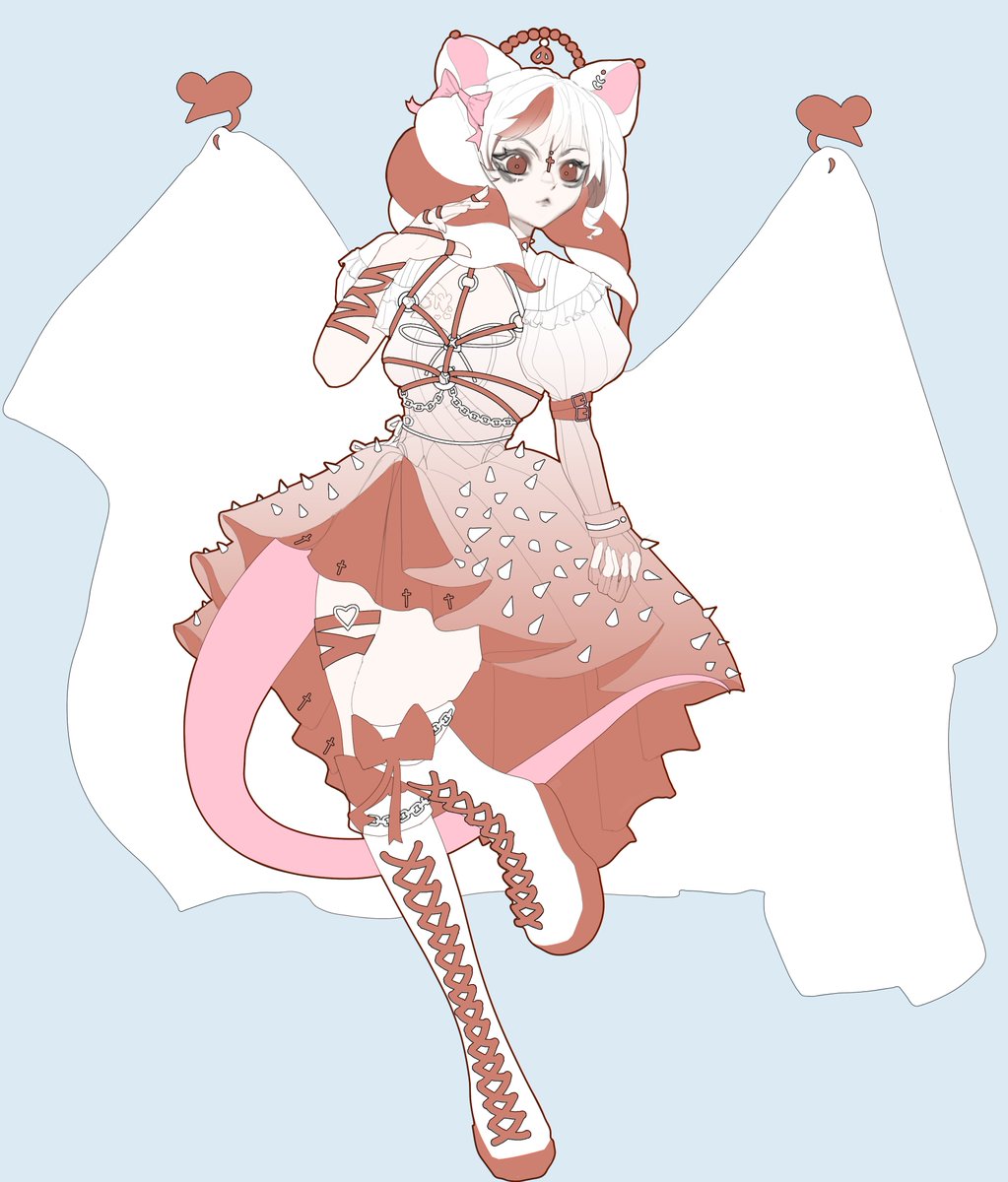 ryoma9210519697's tweet photo. white goth mouse adopt spoiler | 🐁🐁🐁
#adopt #adoptable #wip #characterdesign #oc https://t.co/Y1bB7cOppE