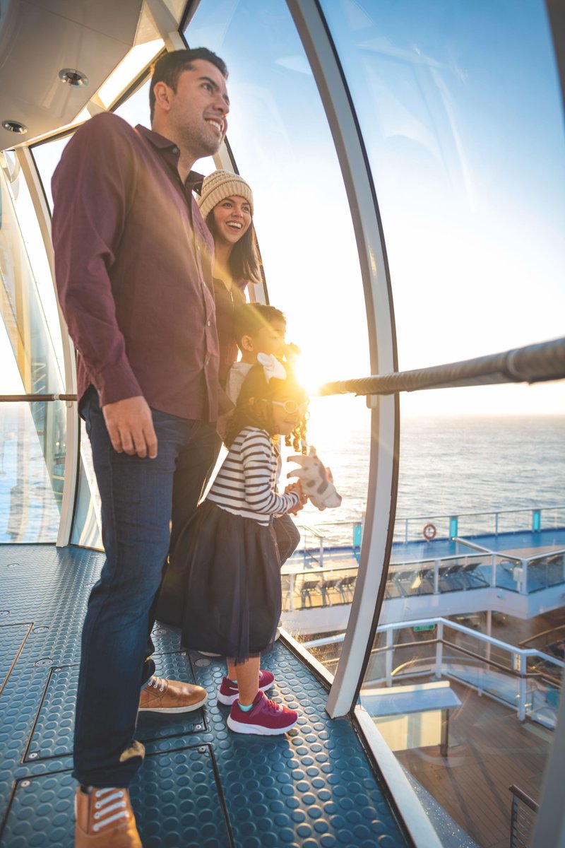 TShoe01's tweet photo. Soar to new heights on Royal Caribbean's North Star! 🌤️ Experience breathtaking 360-degree views from the tallest observation deck at sea. Contact me, (913) 871-1355, today to let the beauty of the ocean and shores take your breath away! #RoyalCaribbean #EpicViews https://t.co/souu6CzEik