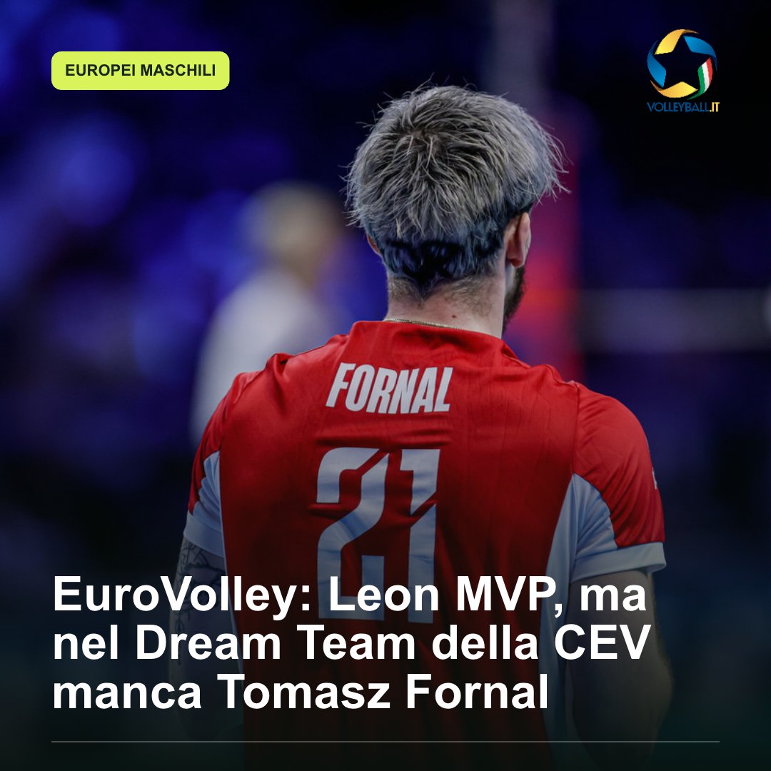 Volleyball_it's tweet photo. EuroVolley: Leon MVP, ma nel Dream Team della CEV manca Tomasz Fornal

Dopo il titolo vinto dalla Polonia contro la Francia, la CEV ha assegnato i premi individuali. L’assenza dello schiacciatore polacco dalla squadra ideale è la scelta che sorprende di più.

#pallavolo #volley #sport #volleyballit #26annionline #Europei #CEV #Eurovolley #Maschili

https://t.co/FIjvLq3j5p