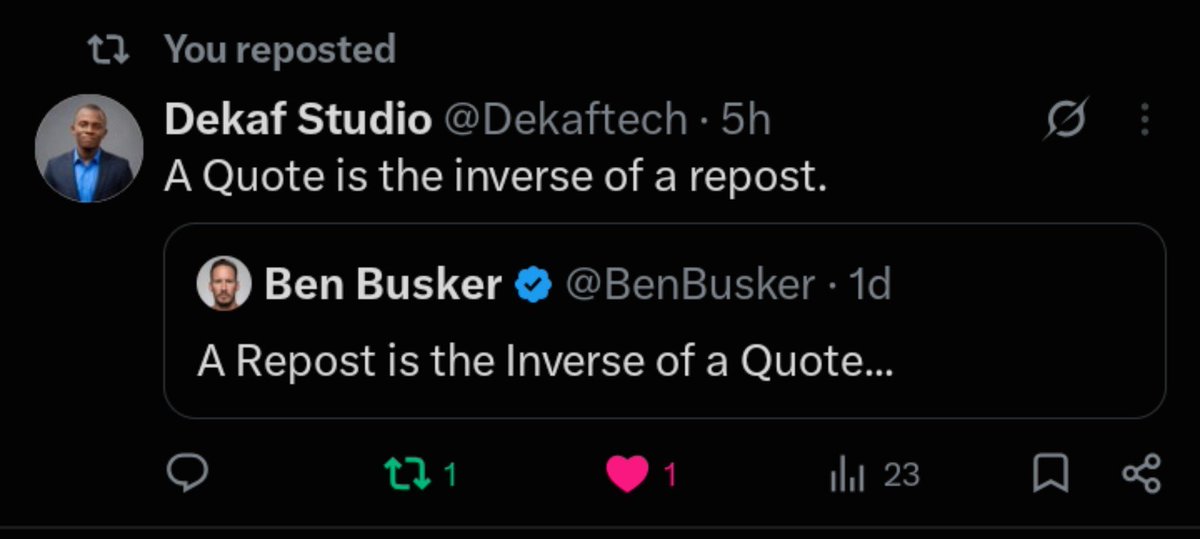 BenBusker's tweet photo. This guy understands.....
@Dekaftech https://t.co/ZTbCKTsfMA
