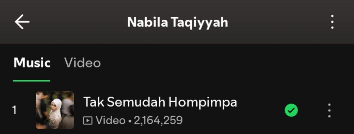 partoffik's tweet photo. ▶️Update Streams Spotify◀️
Tak Semudah Hompimpa - Nabila Taqiyyah 

27.09.2026
daily streams              192.400 (📈8.274)
total streams          2.164.259
monthly listeners 2.495.658 (+32.581)

MasyaAllah, semakin mendekati ds 200k itu
And, happy 2M++ streams TSH! 
Semangat ❤️‍🔥 https://t.co/XNRHef05bM