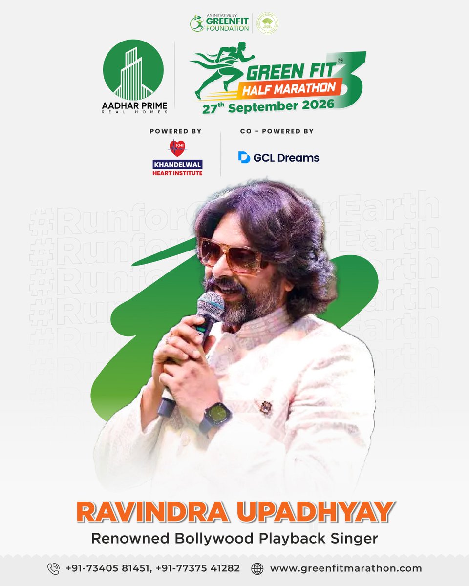 greenfitfound's tweet photo. Honoured to Welcome Our Distinguished Guests! 🌟

We’re excited to have our distinguished guests join us at the #AadharPrimeGreenFitHalfMarathon 2026. 🏃‍♂️🌱

📅 27 September 2026 | Jaipur

See you at the event! 🏁

#GreenFitHalfMarathon #RunForGreenerEarth #GreenFitFoundation https://t.co/IVuRNX0iji