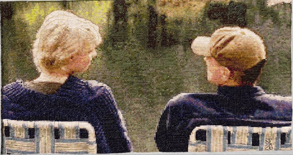 Akamamom's tweet photo. Finished!

29,440 stitches
2 hours of backstitching
8.35” X 15.25”
100 thread colors
60+ hours
One labor of L❤️VE!

#Fishing #StargateSG1 #SaveStargate https://t.co/mgW3V5ewKI