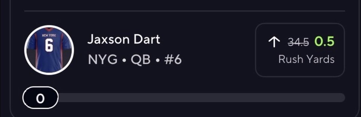 Sebasrules21's tweet photo. @Fate1Right @MindOfJakeUp someone say 0.5 rush yards discount or “free square” https://t.co/e9Wrpwvyno