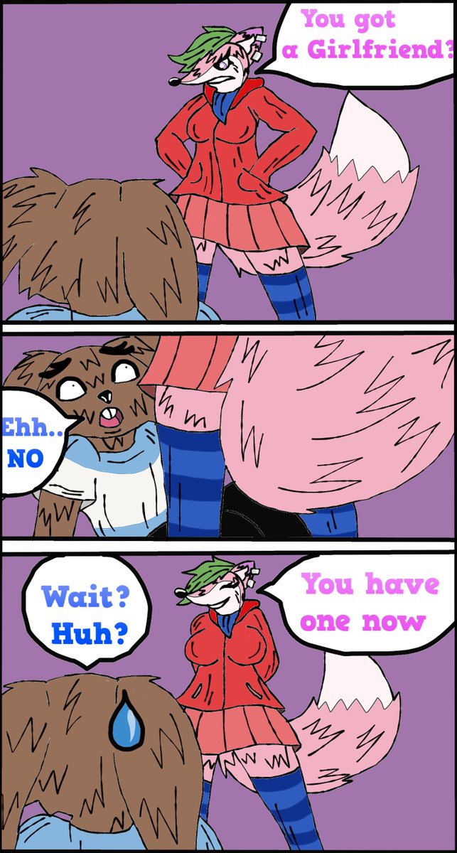 StegenJimmy's tweet photo. I did a art request for one of my internet buddies @tcd_productions💙
I did drawing of his characters Finley Foxworthy🦊 and Milo Bunnowitz🐰 in a mini comic😀👍
#Fanart #MiniComic #FurryArt #ArtRequest https://t.co/dszRp88oMW