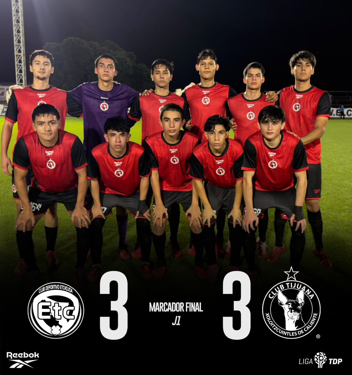 Xolos_Hmo's tweet photo. Marcador final. 

Gran juego de nuestros Xolos donde nos llevamos el empate en Etchojoa 👊🏻. https://t.co/mpELgc8dKg