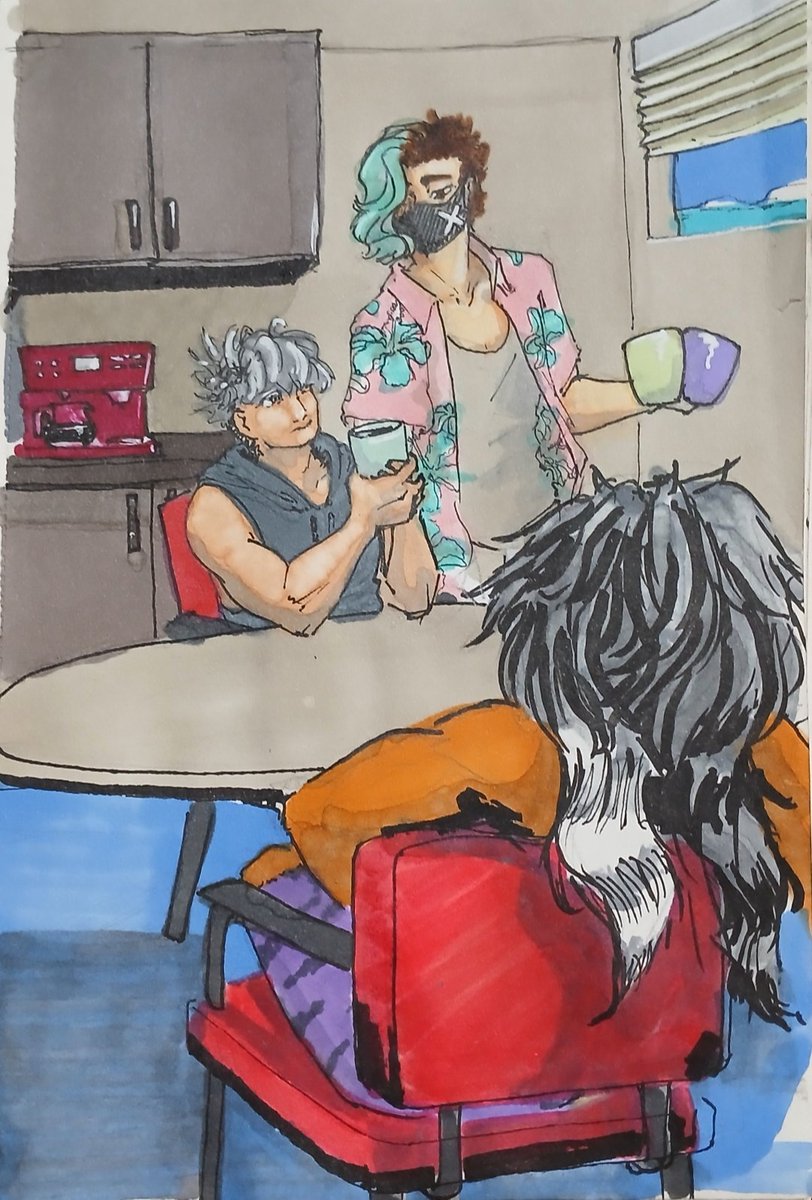 anangrycorvid's tweet photo. doin marker stuff lately https://t.co/ZJquGGzHks
