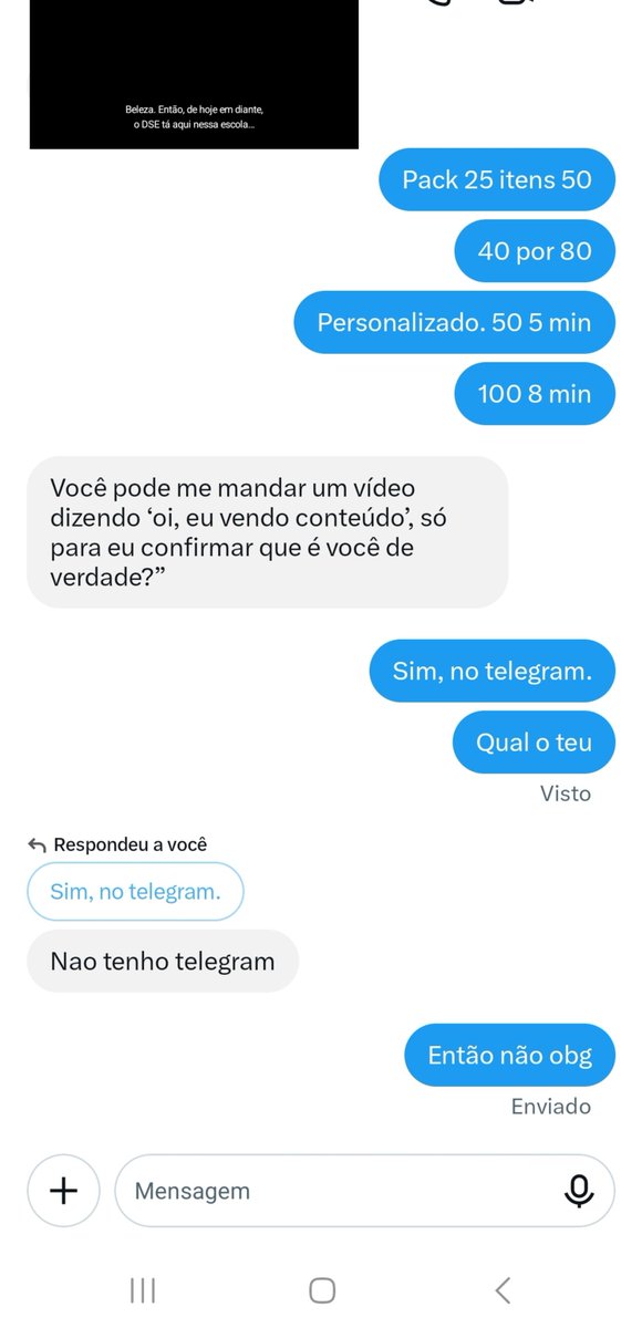 marymoonxxx's tweet photo. Meninas que vencem CUIDADOOOOOOOOOO com isso, normalmente esses perfis femininos q pedem isso e não tem telegram mt provavelmente vai usar do teu vídeo para verificação falsa

#COMPROPACK
#COMPROPACKS
#VENDOPACKS https://t.co/VtYKS7vdid