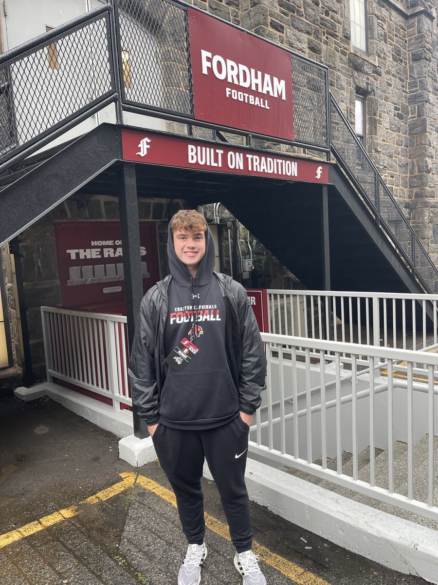 _moriarty64's tweet photo. A huge thank you to Coach Mason and the @FORDHAMFOOTBALL staff for an amazing game day visit today! Can’t wait to continue building the relationship!

@benchmason42 @CoachEggerling @Coach_Conlin @FUFBRecruiting 

@CoachTSomm65 @CroftonFB https://t.co/5BbFiYOfcI