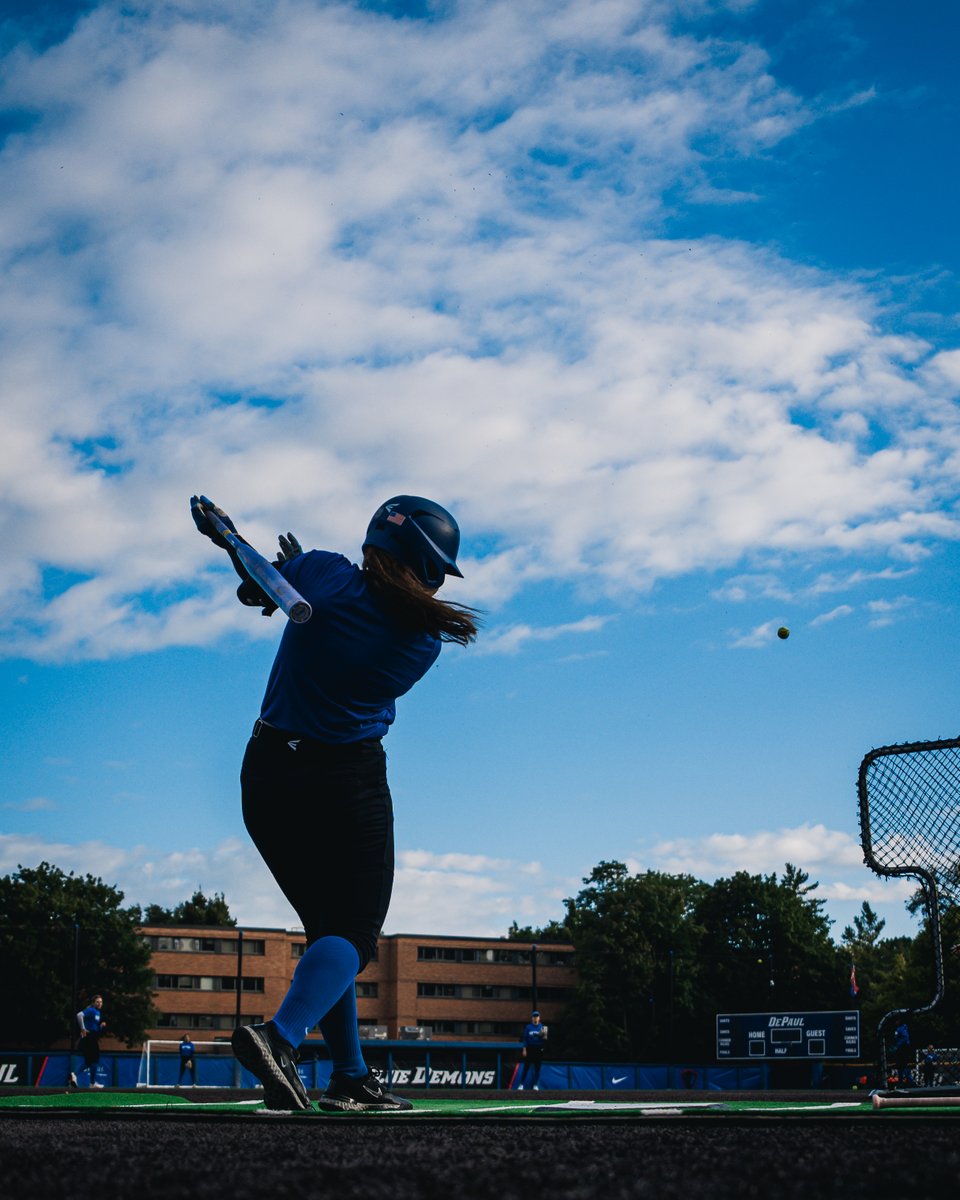 DePaulSB's tweet photo. Schedule Update: DePaul will play a doubleheader against Purdue in West Lafayette tomorrow.

First pitch is set for 11 a.m. and 1:30 p.m. CT https://t.co/F1DAourjKF