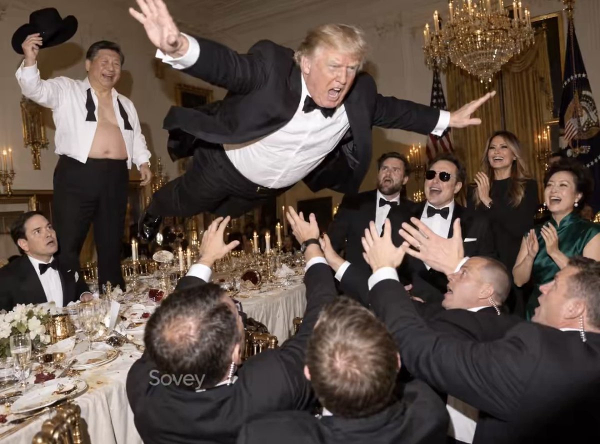RobertMSterling's tweet photo. The funniest thing about this is that you know Trump has not only watched it and laughed his ass off, he’s probably also showed it to everyone visiting the Oval Office today and had to be talked out of posting it on Truth Social https://t.co/sSIN519INO