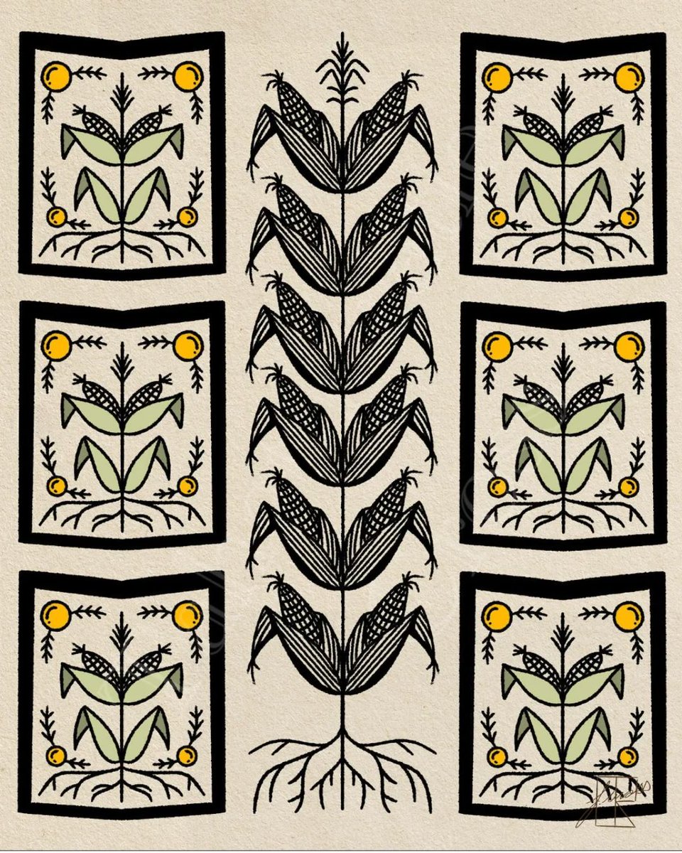 land_guardians's tweet photo. 🌽 Under the Corn Moon, we give thanks.

Each colourful kernel carries a teaching: reciprocity, community, abundance. A reminder that diversity is strength, and care for the land ensures abundance for the future. 🌕✨

Art: Tahothoratie Cross (tahothoratiectr) https://t.co/6JDtqYDufr